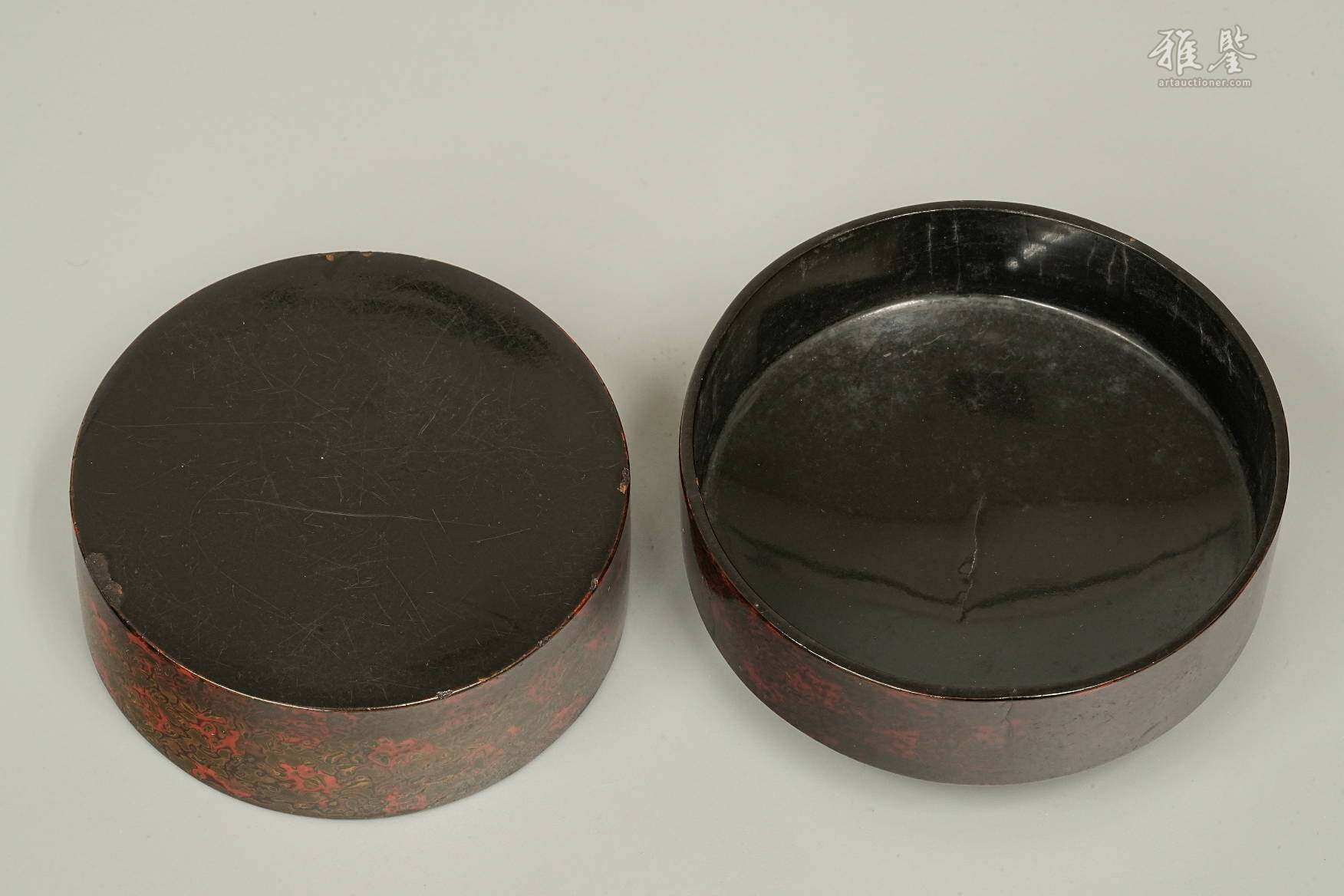 南宋 鹧鸪斑漆皮香盒 漆箱付 本物保证