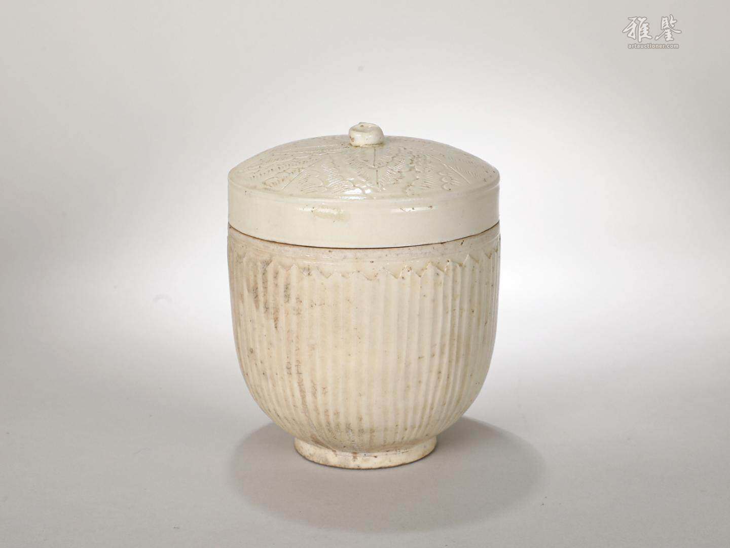 10-13世紀 定窯白釉蓋罐